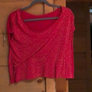 Aztec patterned crop top